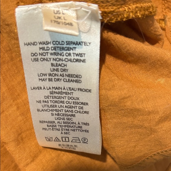 Free People Mustard Embroidered Blouse - Picture 8 of 8